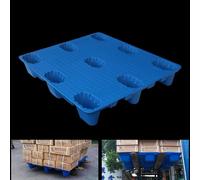 Palette plastique, Plateforme de stockage industrielle, Charge dynamique 1 000 kg, Charge statique 4 000 kg, Palettes empilables pour la logistique et l'entreposage(110x90cm/43x35in)