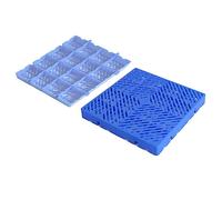 Palette Plastique pour Sous-Sol Stockage, Palette Emboîtement de Stockage Marchandise, Combinaison de Caillebotis Plastique, Grille de Stockage Palettes pour Entrepôt, Rangement, Etagère, Exterieur (