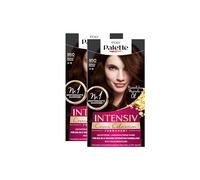 Palette POLY Intensive Creme Coloration 4-6/850 Marron moka Niveau 3 (2 x 115 ml), Coloration permanente pour jusqu'à 8 semaines de brillance intense et couverture 100 % des cheveux gris