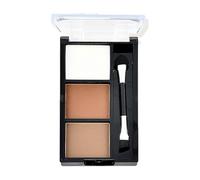 Palette Sourcils 2 en 1 Poudre & Cire Gel à Sourcils Waterproof Longue Tenue Facile à Colorer, Résultat Naturel Avec Pinceau et Miroir (#2)