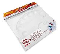 Palette - Toutes Peintures - Ovale - Blanc - Plastique - 7 Godets - Art Creation