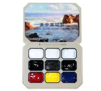 Palette Vernis Semi Permanent - Pro | Set De 9 Couleurs Pastel Pastel Et Pailleté Gel Crème Solide 9x2.5g | Palette De Gel UV Manucure Créative Pour Faux Ongles Salon Maison Institut Haute Performance