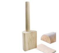 Palettes à maillet en bois d'argile - Galets de poterie faits à la main - Accessoires de finition multi-violet pour projets d'artisanat, maison, cuisine, travail du cuir