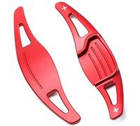 Palettes Au Volant Compatible avec Ford pour Fusion pour Mondeo pour Vignale pour Titanium pour Platinum pour Wagon St-Line SE Changement Palette Volant Voiture(Red)