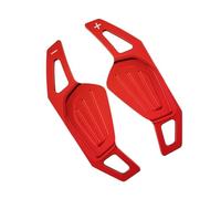 Palettes au volant Compatible Avec Skoda Pour Enyaq IV RS VRS Pour Kodiaq 2021 2022 2023 2024 Palette Changement Volant Voiture Manettes Vitesse Autocollantes(Red)