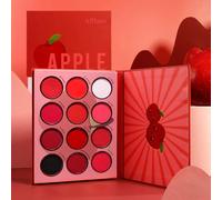 Palettes de Fard à Paupières Rouges Makeup Professional, Afflano Eyeshadow Palette Red Pigmentée Mélangeante 12 Couleurs, Texture Veloutée Mate Chatoyante Ombre à Paupières Chaude Soleil d'Automne