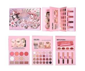 Palettes De Maquillage - Organiseur De Beauté Multicolore Sous Forme De Livre, Assortiments De Fards À Paupières | Kit Élégant Plus Hommes Femmes Adultes Étudiants Compagnons Application De Salon