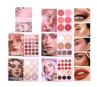 Palettes De Maquillage - Sept Teintes De Contour,Style Livre Vingt-Quatre Fards À Paupières Pailletés | Pour Femmes et Filles, Maquillage de Voyage, Beauté, Soirée, Usage Quotidien et Scène