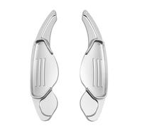 palettes de vitesses Compatible avec Jaguar pour XF XJ 2010-2017 Accessoires de voiture Extension de levier de vitesse de volant Palettes de changement de vitesse(Silver)