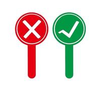 Palettes De Vote Du Public - Panneaux De Réponse Double Face Rouge Et Vert, | Palettes De Vote Du Public, Panneaux De | Cartes De Réponse Double Face, Accessoire De Jugement, Pour Les Jeux De Fête En