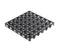 Palettes en Plastique, Grille de Rangement Légère, Palette pour Stockage du Sous Respirant pour Cuisines de Restaurants, Magasins, Supermarchés, Sous-Sols, Entrepôts(Gray,50x50cm/20x20in)