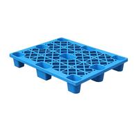 Palettes en Plastique Légères, Palette Empilable avec Grille Respirante, Palette de Plancher de Ventilation de Imperméable for Garage, Entrepôt, Supermarché, Sous-Sol(Blue)