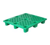 Palettes en Plastique Légères, Palette Empilable avec Grille Respirante, Palette de Plancher de Ventilation de Imperméable for Garage, Entrepôt, Supermarché, Sous-Sol(Green)