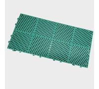Palettes en Plastique Légères, Palettes à Plancher Grillagé Respirant, Palettes à Plancher Emboîtables, Grille de Rangement en Plastique Imperméable, pour Garage, Sous-sol, Industriel(Green)