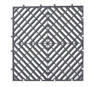 Palettes en Plastique, Palettes à Plancher Grillagé Respirant, Palettes à Plancher Emboîtables, Tapis de Drainage Emboîtables, Revêtement de Sol à Coussins D'épissure(Gray)