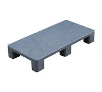 Palettes légères en plastique PEHD, tapis de rangement grillagés imperméables poimperméables pour sous-sol, garage et supermarché, palettes de sol modulables (bleu, 100 x 50 cm / 39 x 20 po)