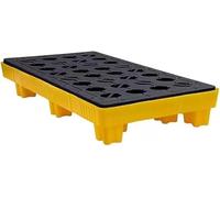 Palettes modulaires industrielles de Confinement des déversements avec orifices de Drainage, utilisables par Chariot élévateur, Solutions de sécurité Robustes pour la prévention des Risques