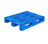 Palettes Plastiques Empilables Robustes avec Grilles Respirantes, Palette Légère pour Entrepôt, Supermarché et Cuisine(Blue,100x100cm)