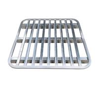Palettes Robustes en Acier pour Chariots élévateurs - Plateforme de Stockage Industrielle antidérapante en métal, 120 x 120 cm, pour entrepôts et logistique, Solution de Palette Durable pour