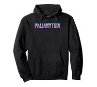 Palianytsia Pain ukrainien Cyberpunk Synthwave Humour Sweat à Capuche