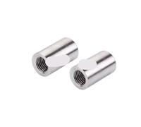 Palier à Douille Alésage Écrou de couplage rond allongé en acier inoxydable 304, filetage fin M6 M8 M10 M12 M14 M16 M20, goujon à femelle, manchon Joint d'espacement(M10x1.25x20x25mm-2pc)