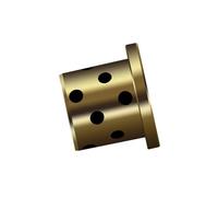 Palier à manchon en laiton et cuivre, bague sans huile à paroi mince, épaulement 25/30 mm, manchon en cuivre graphite autolubrifiant à bride, 1 pièce (25 x 29 x 50 x 37 x 4 mm)(25x29x50x37x4mm)