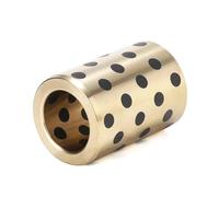 Palier à manchon en laiton et graphite, 2 pièces, type JDB, diamètre intérieur 16 mm, diamètre extérieur 20 mm, bagues autolubrifiantes