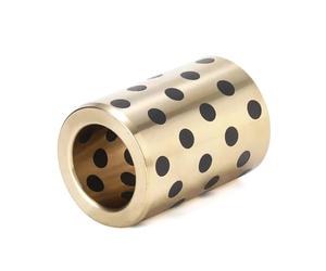 Palier à manchon en laiton et graphite, 2 pièces, type JDB, diamètre intérieur 16 mm, diamètre extérieur 20 mm, bagues autolubrifiantes