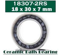 Palier Céramique Hybride 18307, 18x30x7mm (1 Pièce), Supports De Pédalier De Vélo, Roulements À Billes 18307rs Si3n4