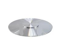 Palier de base pour plateau tournant de table Base de plateau tournant Lazy Susan en alliage d'aluminium double couche for table pivotante verre avec roulement à aiguilles lisse(200X480MM)