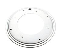 Palier de base pour plateau tournant de table Plateau tournant rond de 12 pouces, base pivotante en métal à roulement billes for présentoir table et chaise(Black-Galvanized)