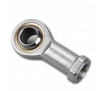 Palier d'extrémité de biellette 1 piece Fisheye Joint femelle mâle extrémité de tige Piston SI/SA/SIL/SAL14 16 18 20 22 25 28 30TK embout roulement(White,14)