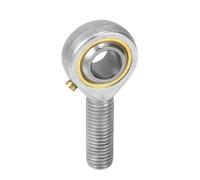 Palier d'extrémité de tige 10 pièces POS6 6mm diamètre d'alésage roulement d'extrémité de tige M6x1.0 joint à rotule fileté(Left Thread)