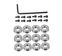 Palier, Guide de roulement à billes en acier et argent, outil restauration, Kit d'accessoires remplacement, réparation roulements embouts, 1 ensemble