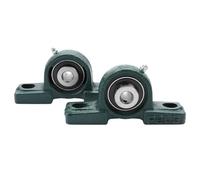 Palier Roulement 20mm, UCP204 Roulements à billes pour coussins, Roulements à billes, Diamètre intérieur 20 mm Diamètre extérieur 47 mm, Pour charges lourdes, Base solide et auto-alignement
