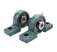 Palier Roulement 25mm, 2pcs UCP205 Roulement De Bloc d'Oreiller, Palier à semelle, Roulements rigides à billes à alignement automatique pour palier à montage mécanique