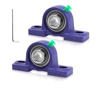 Palier Roulement 2Pcs UCP 204, Bride de Roulement de Bloc d'oreiller, Corps de Paliers en Fonte Bille Acier Roulements Est Doté d'un Graisseur, pour Roue de Brouette, Machine à Rouler