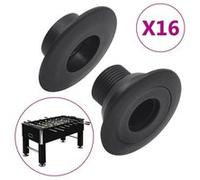 Paliers de baby foot pour tige de 15,9 16 mm 16 pcs Noir G