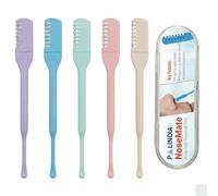 Palinoia Tondeuse nasale 2 en 1 double face pour poils de nez et oreilles, portable, rotative à 360°, tondeuse manuelle pour homme et femme, 5 couleurs (5)