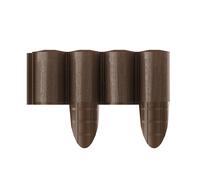 Cellfast Bordure de Jardin 5901828858512 Palissade, Marron, 10 pièces, 2,4 x 0.24 m