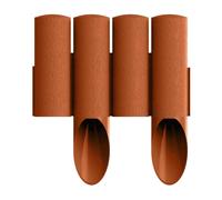 Cellfast Palissade de jardin Standard H. 25,5 cm L. 2,3 m - Rouge brique