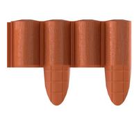 Palissade de jardin Cellfast 4 ECO bordure 2 4m rouge brique en texture bois