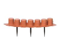 Palissade de jardin , dimensions (mm) 4050x110x60, couleur Terracotta