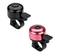 Paliston Mini Sonnette de vélo 120 DB pour VTT, vélo de Route, vélo, Son Net pour Adultes, Enfants, garçons, Filles, Noir et Rose