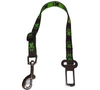 Palkar ceinture de sécurité pour petits chiens 50 cm x 16 mm marron-vert avec pattes