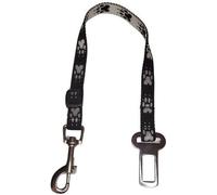 Palkar ceinture de sécurité pour petits chiens 50 cm x 16 mm noir et blanc avec pattes