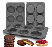 Palksky Lot de 3 moules en silicone pour biscuits au chocolat et aux bombes grasses