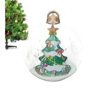 Palla Natale Gonfiabile - Decorazione Natalizia 55 Cm | Pallas Gigante Interno Esterno | Addobbo Giardino Prato Festa Inverno | Ornamentale Resistente Impermeabile Colorata