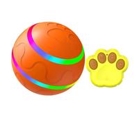 Palla per cani Intelligente - Giocattoli interattivi per cani di Taglia Grande,Palla interattiva per cuccioli | Rotolamento in movimento automatico Con Luce a LED, Palla Intelligente e malvagia