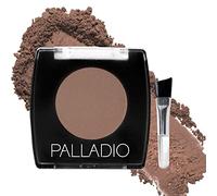 Palladio Poudre pour sourcils, Poudre pour sourcils douce et naturelle avec de l'huile de jojoba et du beurre de karité, Aide à améliorer et à définir les sourcils, Soft Brown